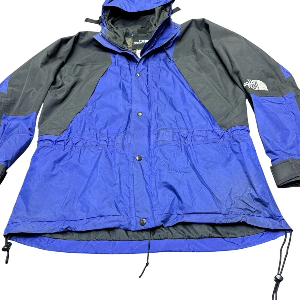 Vtg The North Face Gore-Tex Mountain Jacket Men's L Blue Purple 90s Outdoor Camp